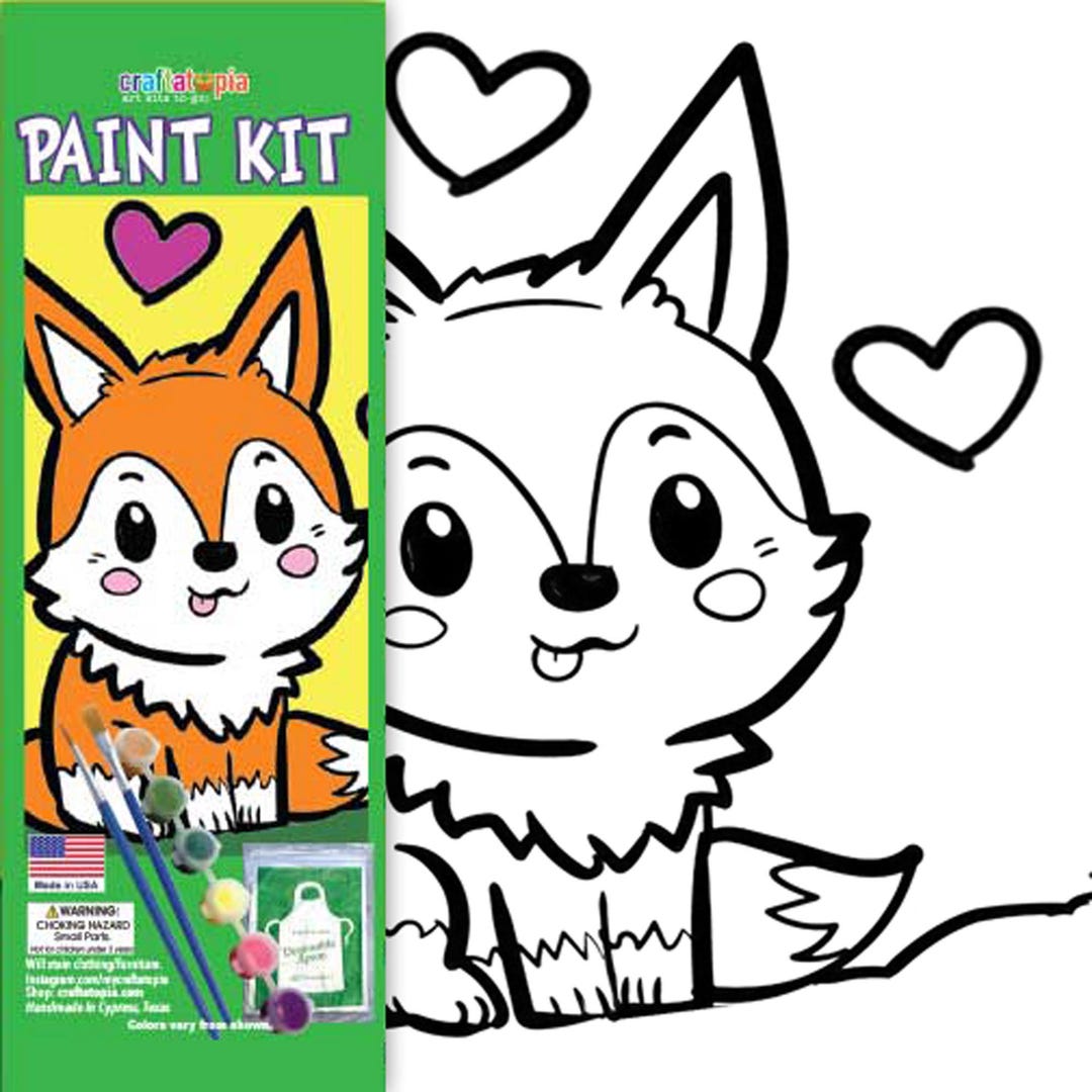 Bored Kids? Fox Painting Kit Provides a Fun Children Activity | Kids ...