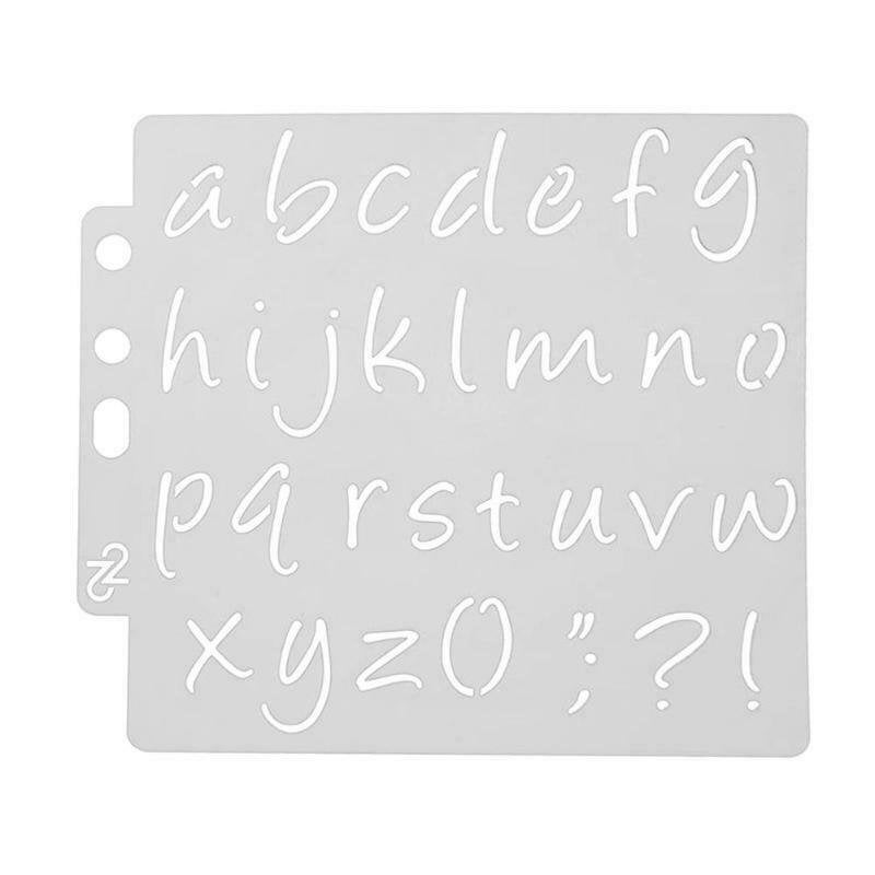 Lettering Stencil Alphabet Cake Stencils Painting Paper Craft Etsy