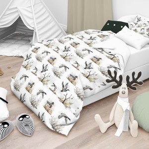 Ducks comforter, Mallard duck comforter, Hunting kids bedding, Twin Twin XL Queen King comforter for boys, duck bedroom bedding - Hunter