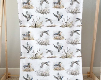 Duck Hunting Blanket, Hunting Baby Bedding, Hunting Blanket, Boy Blanket, Duck Hunting Nursery, Duck Crib Bedding, Duck Hunting Gifts Hunter