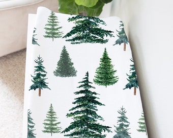 Housse de matelas à langer pins, pépinière forestière, pépinière sauvage, housse de matelas à langer bois, pépinière de pins, matelas à langer - ThF