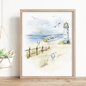 Coastal wall art, Sea Nursery art, Wildlife nursery, Wall Prints for Boys Room, Sea Nursery, Ocean art, Nautical nursery, Marine art - SeV