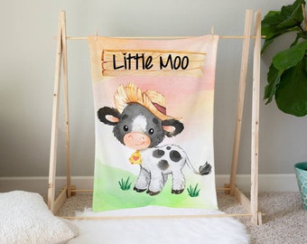 moo cow baby bedding