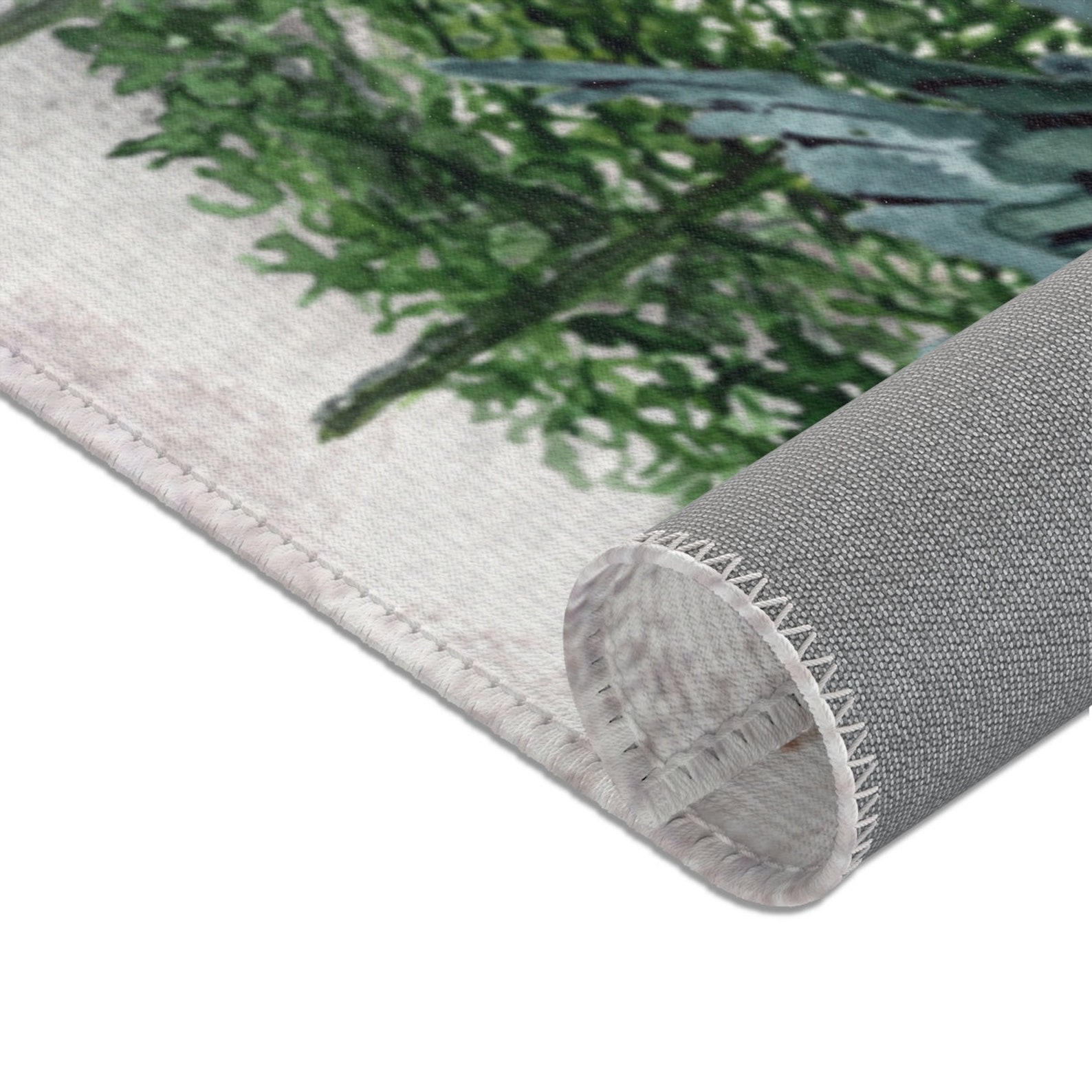 Personalized Pine Trees Rug Forest Nursery Decor Woodland Etsy