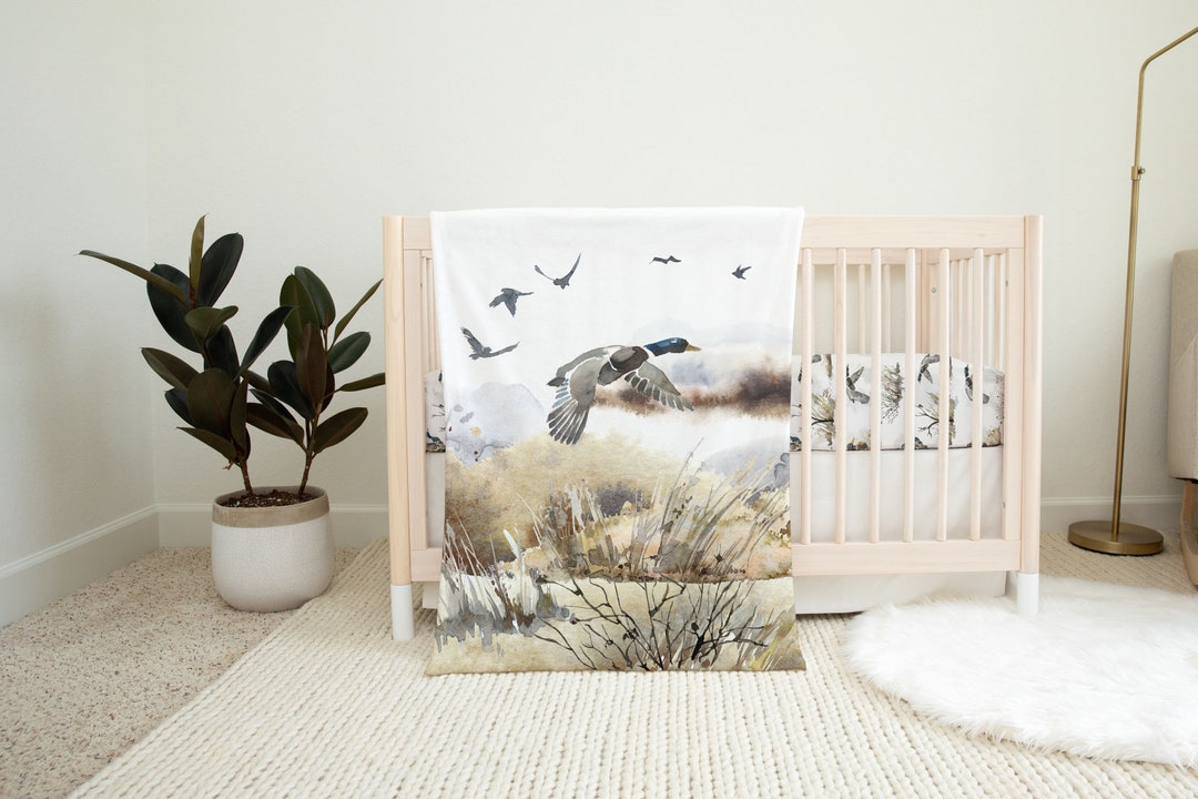 Duck Hunting Blanket, Hunting Baby Bedding, Hunting Blanket, Boy