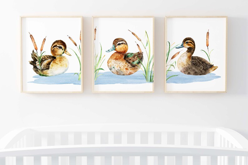 Ducks Hunting Wall Art Hunting Nursery Decor Duck Nursery Etsy
