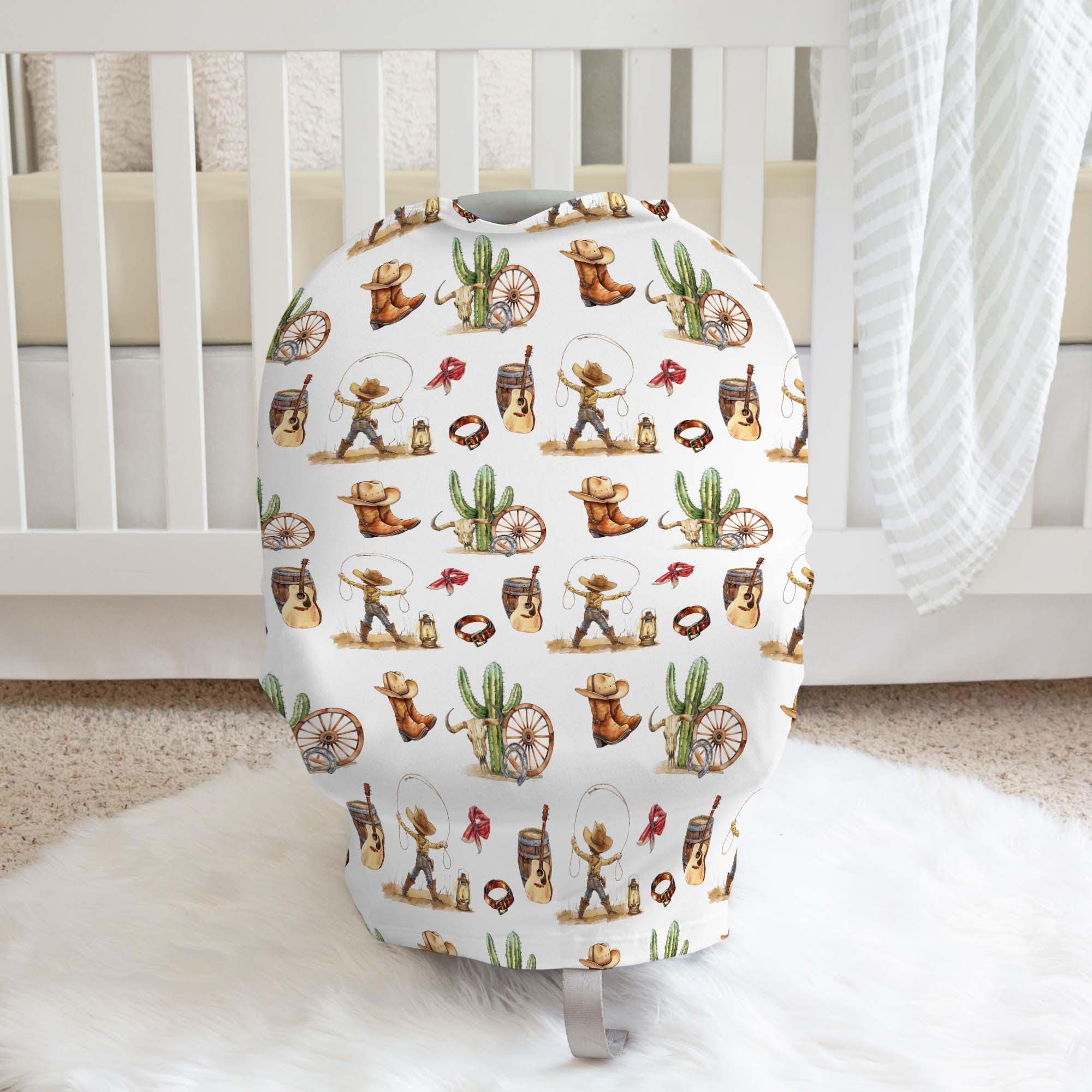 Cowboy Car Seat Cover, Cowboy Nursing Up, New Mom Gift, Western Nursing Cover, Cowboy Baby Gift, Cowboy Nursing Cover - Saddle Up
