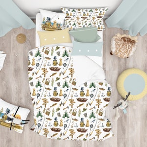 Fishing Comforter, Twin TwinXL Queen king comforter for boys, Gone Fishing, Fishing kids bedding set, Fishing themed room - Fisherman - Swf