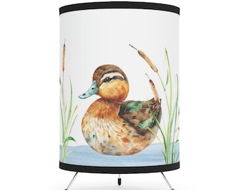 Ducks nursery Lamp, Duck nursery decor, Waterfowl nursery decor, Hunting table lamp, Hunting baby room, Mallard ducks lamp. Duckling - LiD