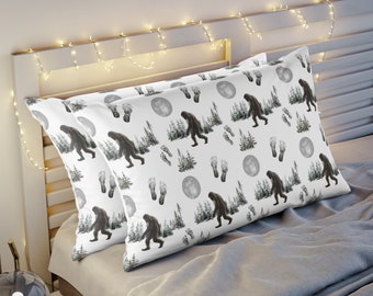 Bigfoot Pillow Sham, Toddler pillowcase, Kid pillow cover, Yeti boys room bedding, Sasquatch pillow sham, Yeti gifts, Bigfoot lover gift BiF