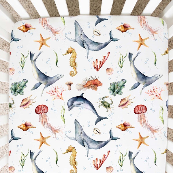Whale Crib Bedding Etsy