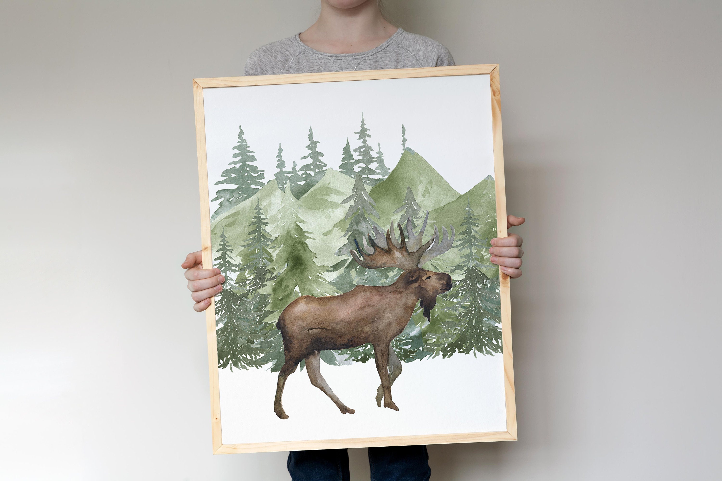 Woodland Nursery Wall Art Forest Wall Decor Wall Prints for Etsy