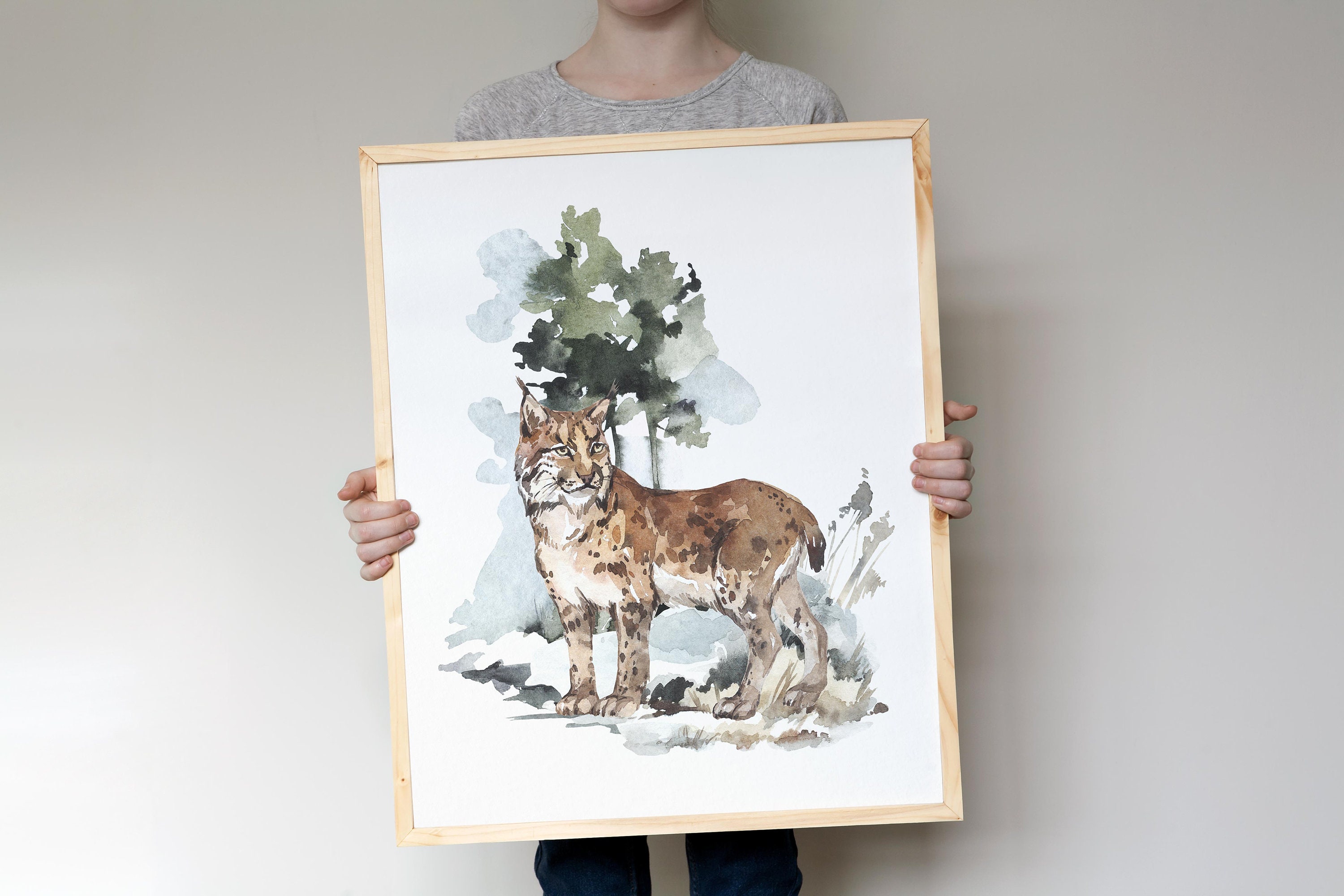 Forest Animals Wall Art Woodland Prints Woodland Nursery Etsy