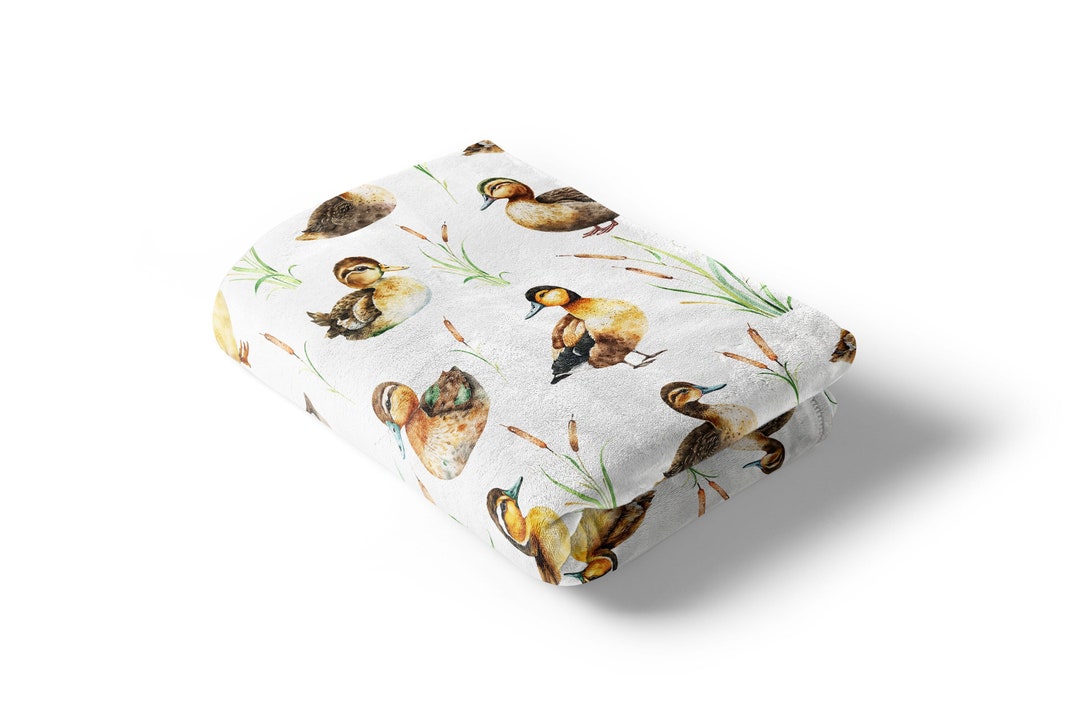Ducks Baby Blanket, Mallard Duck Blanket, Waterfowl Baby Blanket, Duck