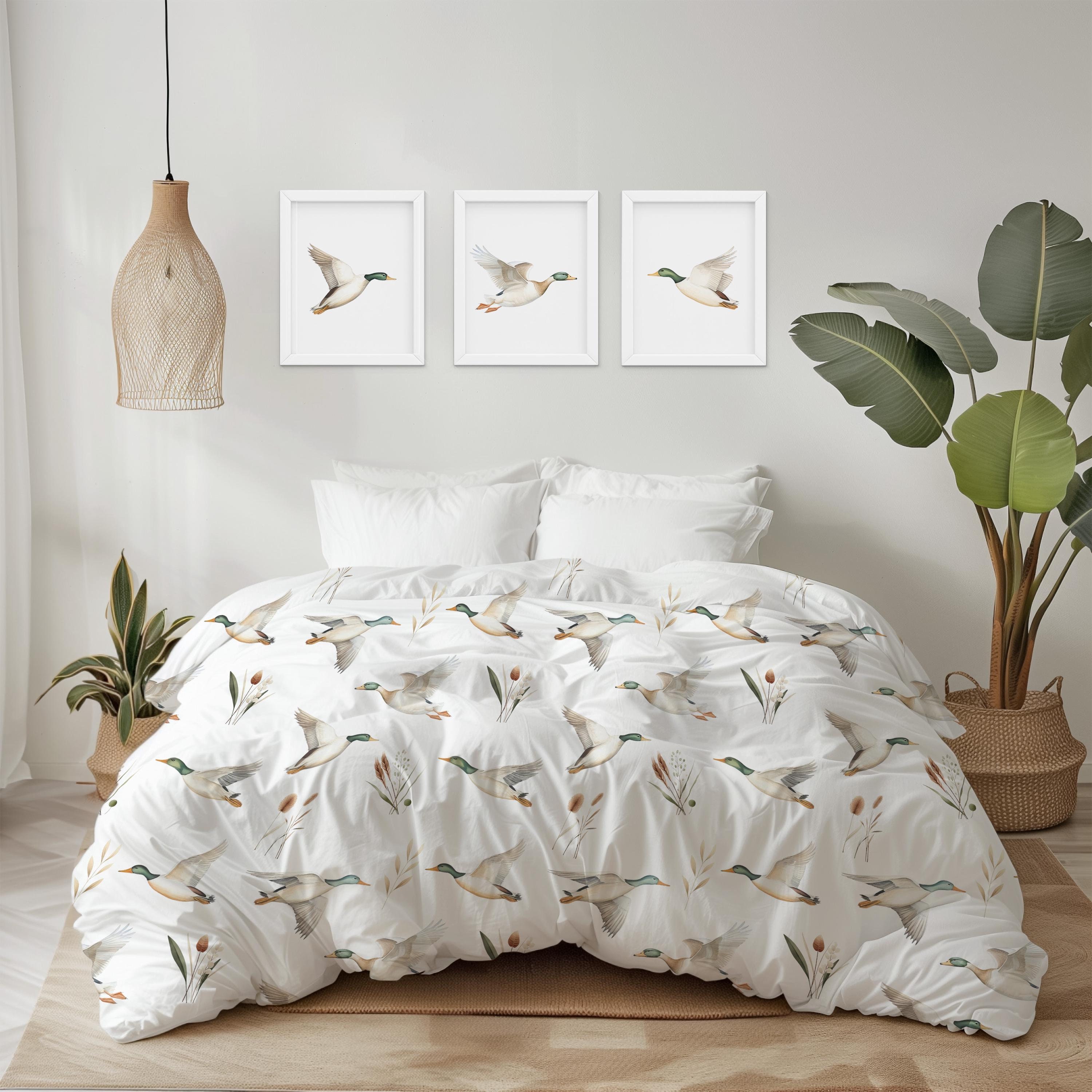 Mallard Duck Comforter, Hunting kids bedding, Twin Twin XL Queen King comforter for boys, Duck bedroom bedding - Mallard Meadows