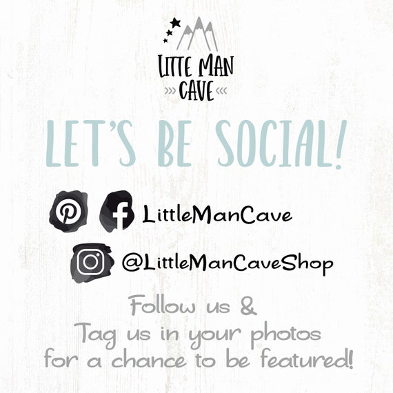 Little man top cave nursery bedding