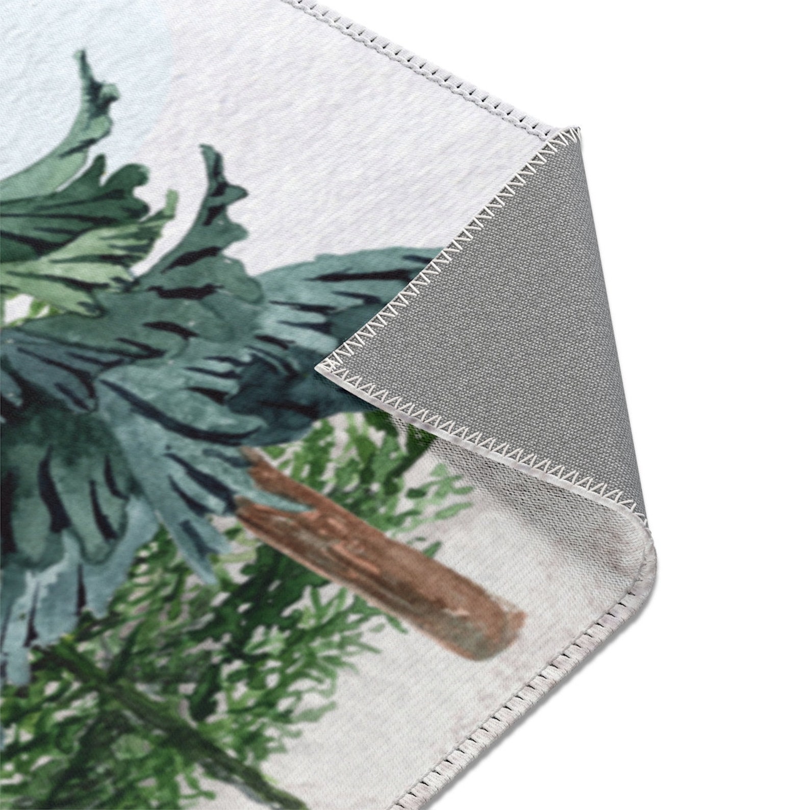 Personalized Pine Trees Rug Forest Nursery Decor Woodland Etsy