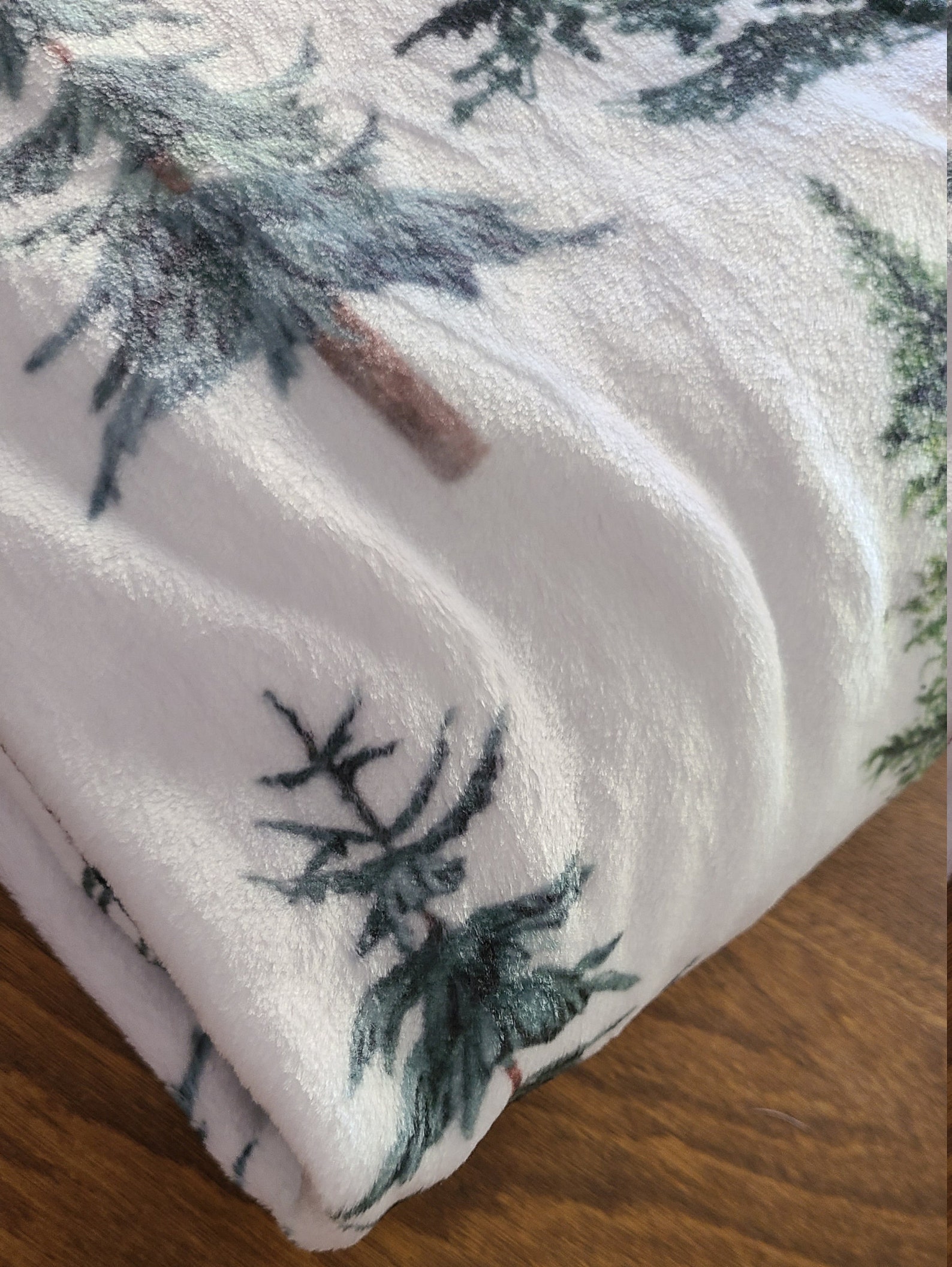 Forest Blanket Pine Tree Blanket Forest Nursery Woodland Etsy