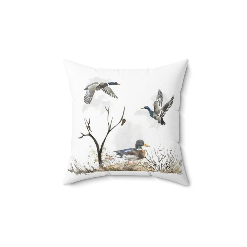 Mallard Ducks Pillow Cover Duck Hunting Pillow Ducks Nursery Etsy