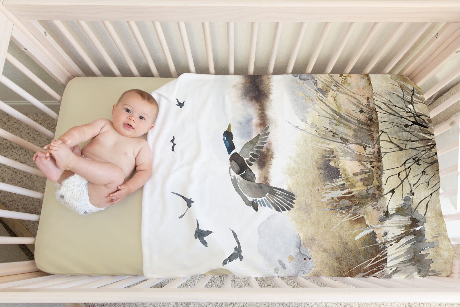 Duck Hunting Blanket Hunting Baby Bedding Hunting Blanket Etsy