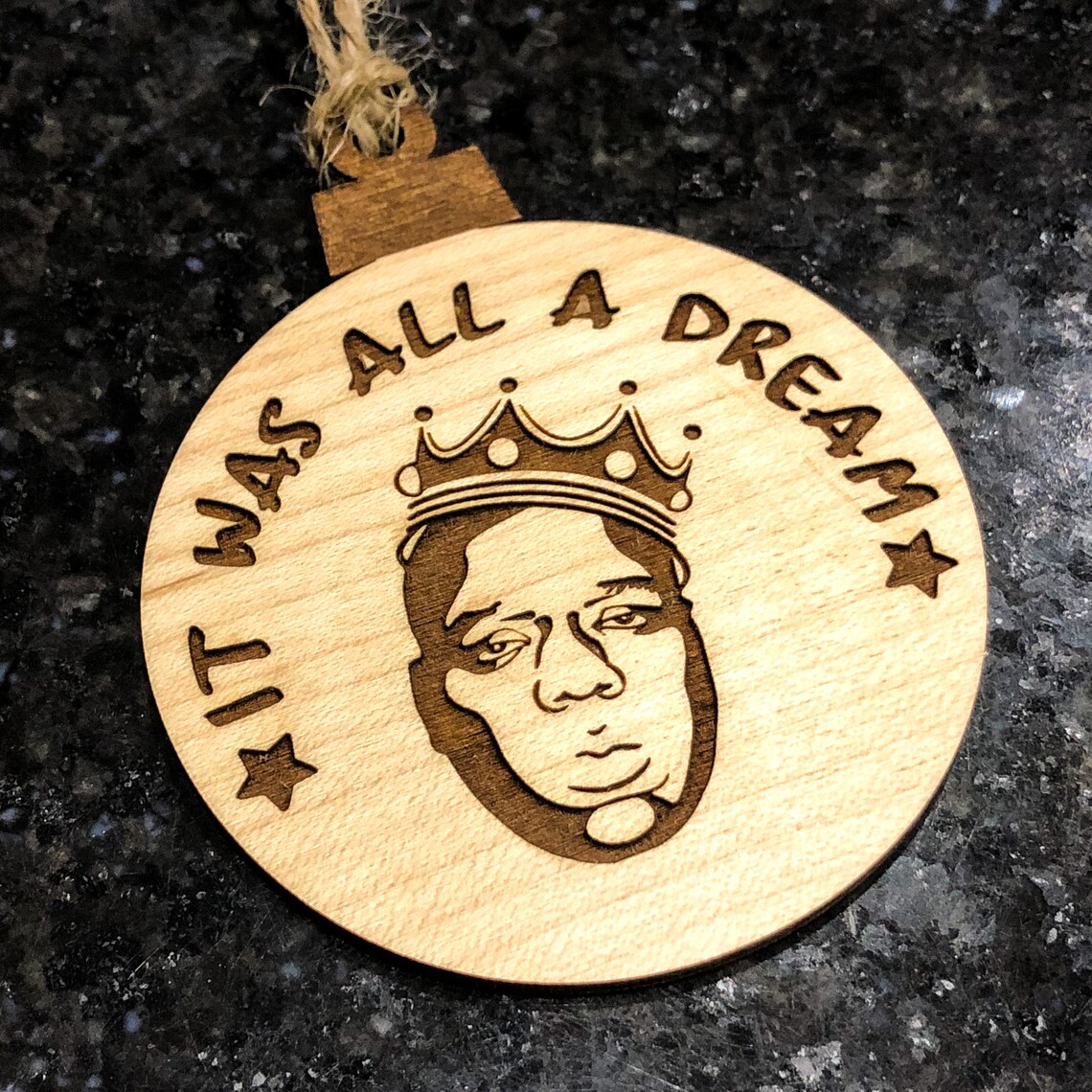 Biggie Smalls Wood Etched Christmas Ornament Etsy