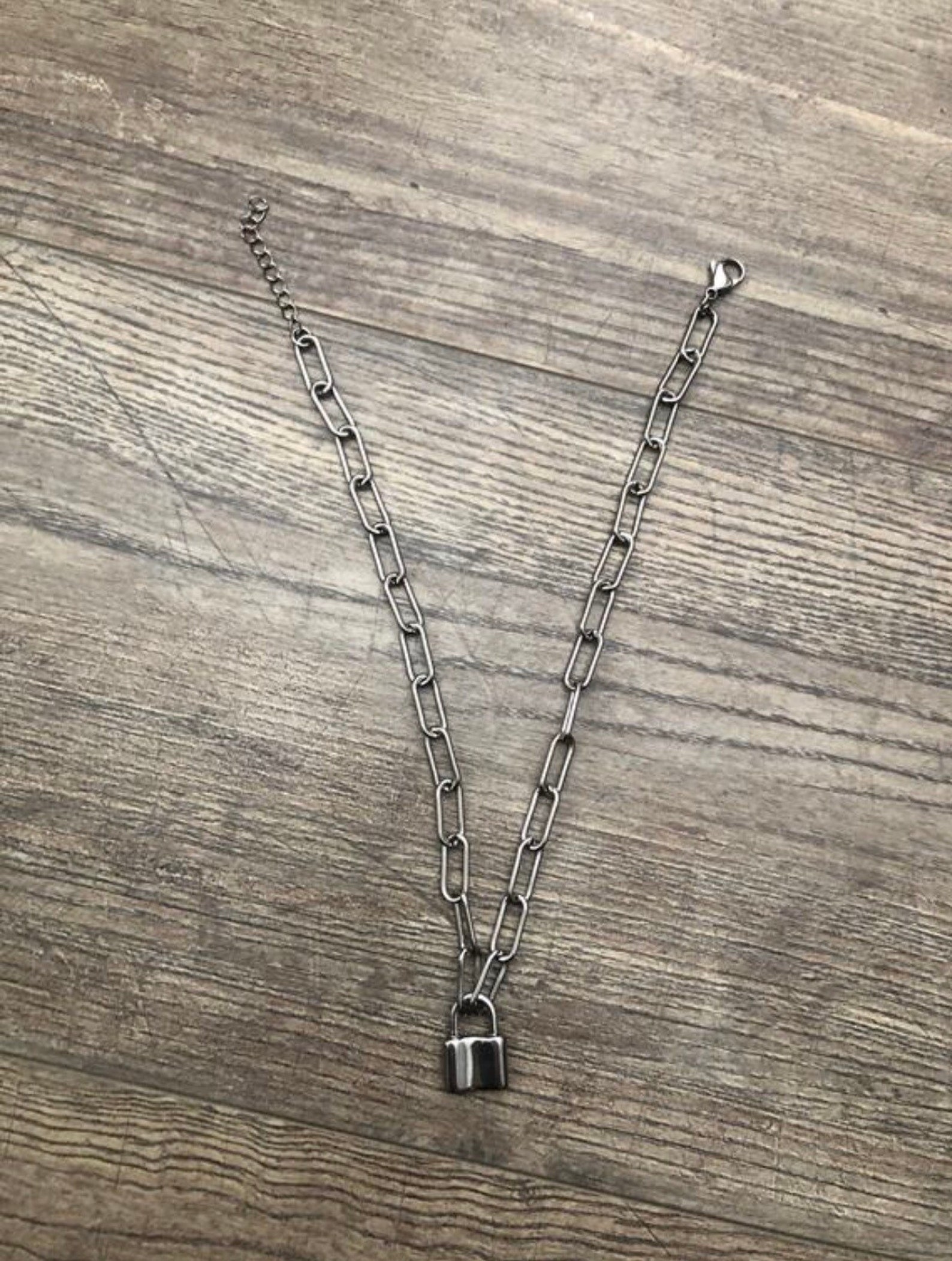 Stainless steel padlock necklace Clearance