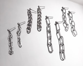 Stainless Steel Chain Earrings 