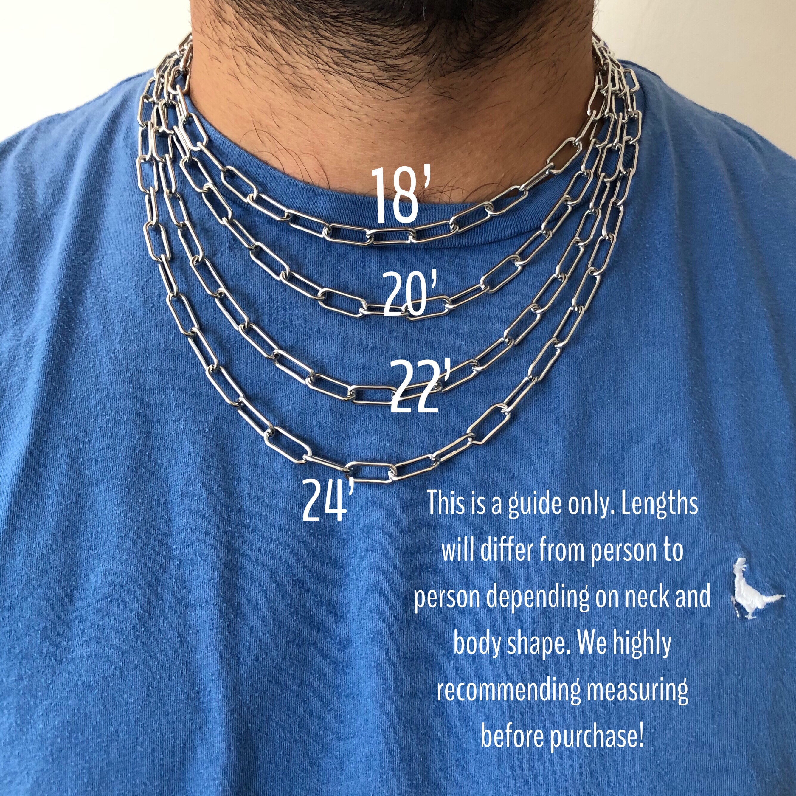 Stainless Steel Choker Stainless Steel Necklace Chunky Etsy