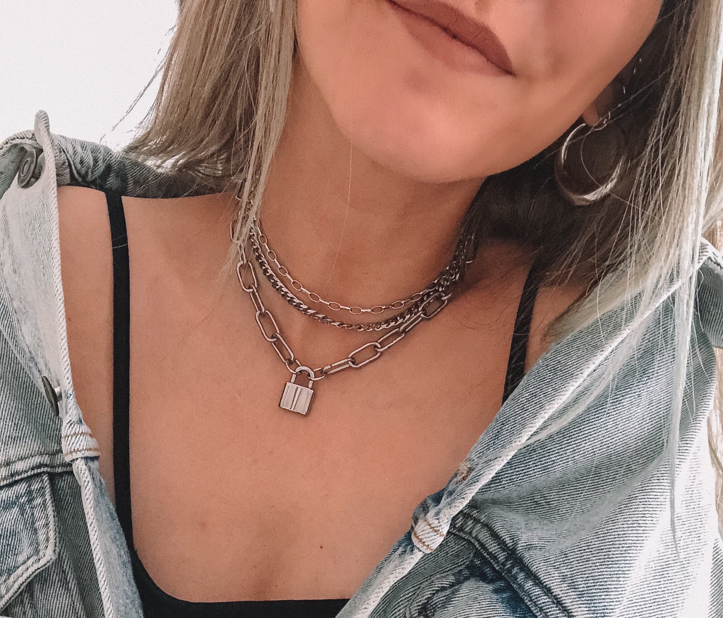 100% Stainless Steel Layering Chain Set 