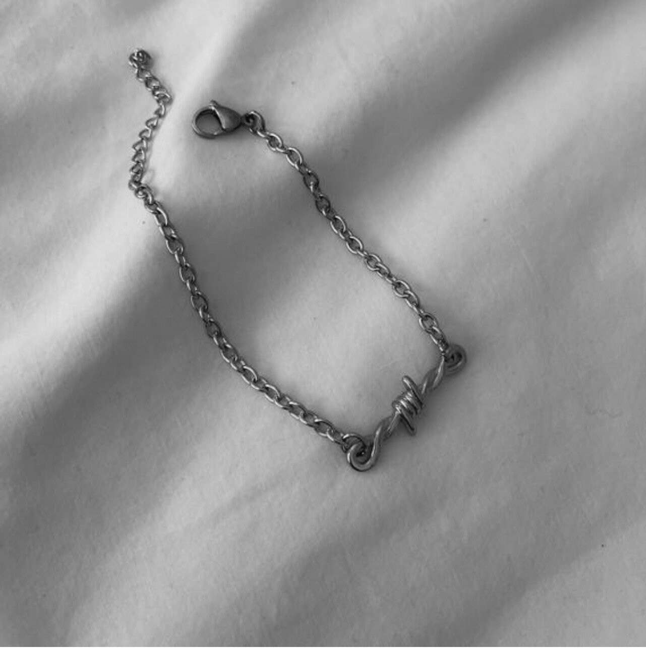 Barbed Wire Bracelet Bangle Stainless Steel Mens Womens Unisex Etsy UK