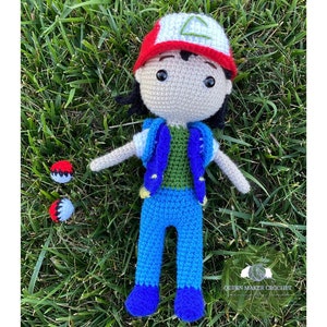Ash Ketchum amigurumi