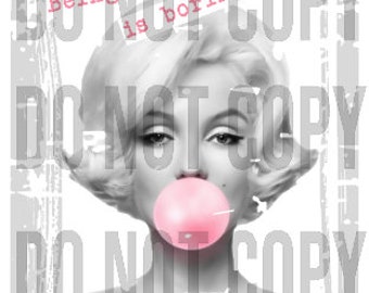 Marilyn Monroe Distressed PNG, JPEG, SUBLIMATION