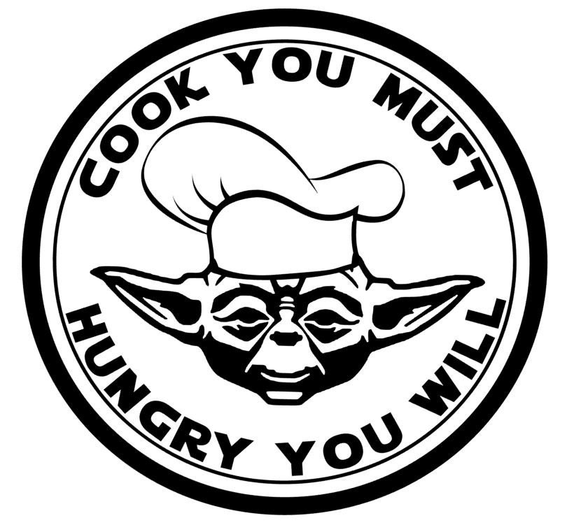 Star Wars Yoda Cook You Must Jedi Cheese Board Cutting Chopping Kitchen  Decor Housewarming Gift the Force Fan Boy Geek Lover 6 X 12 