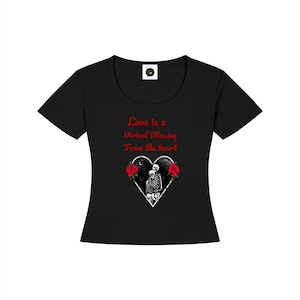レディース テンセル ベビーTシャツ 画像 1