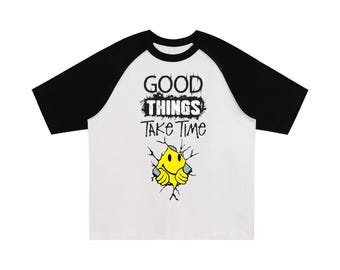 カラーブロック ラグランスリーブ Tシャツ