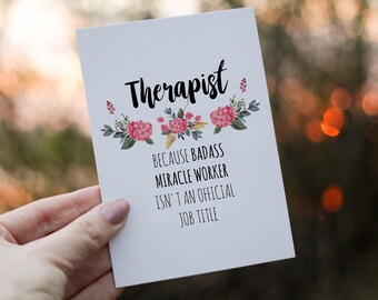 thank you card for therapist