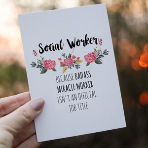 Social Worker Card, Social Worker Appreciation Card, Social Worker Graduation Gift bild 4