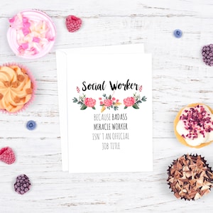 Social Worker Card, Social Worker Appreciation Card, Social Worker Graduation Gift bild 3