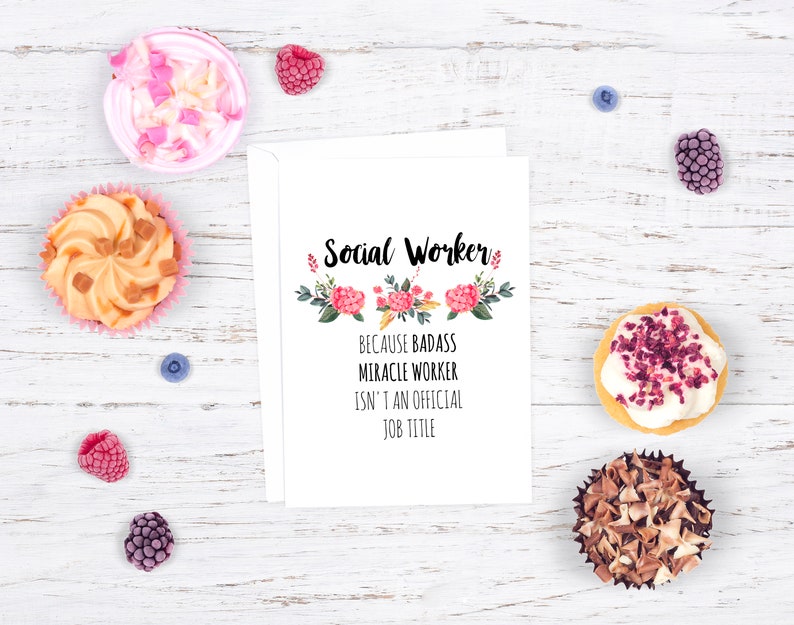 Social Worker Card, Social Worker Appreciation Card, Social Worker Graduation Gift bild 3