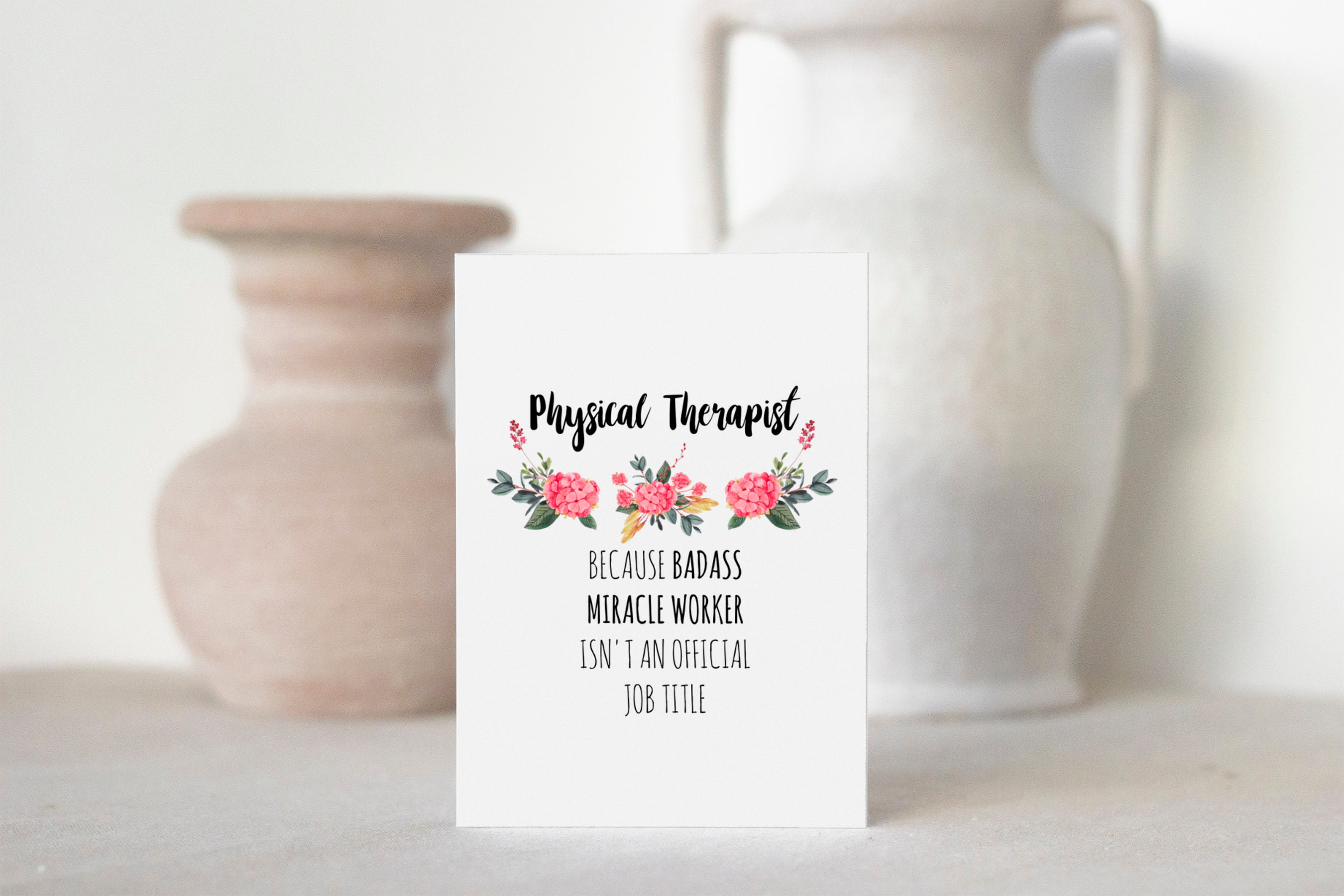 thank you card for physical therapist