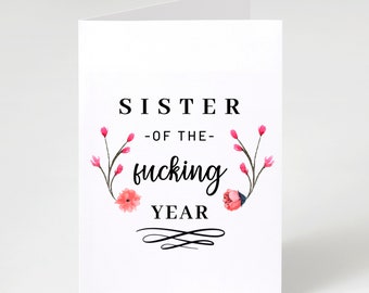 Sister Birthday Card, Best Thank You Gift