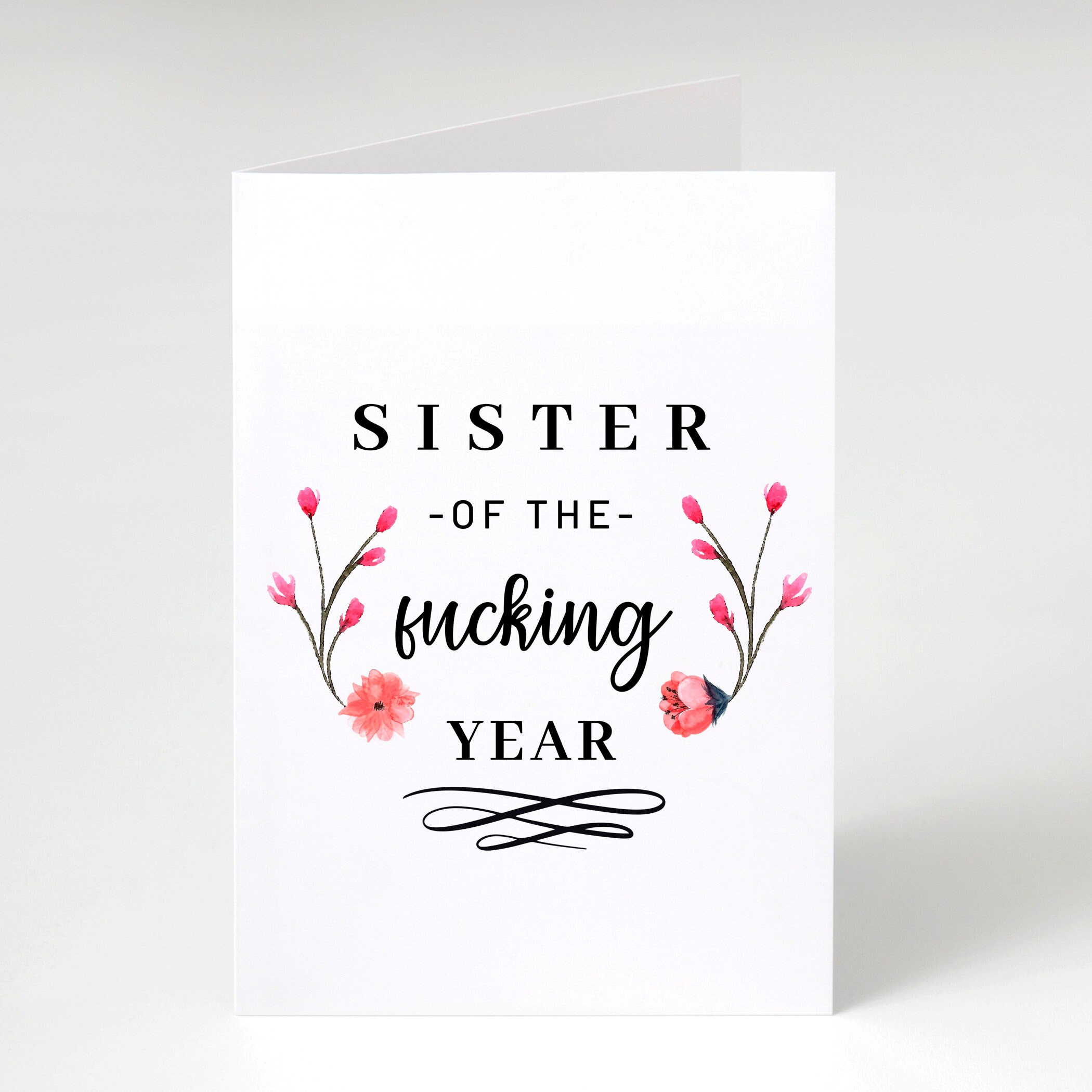 Best Sister Birthday Card Sister Thank You Card Sister Etsy