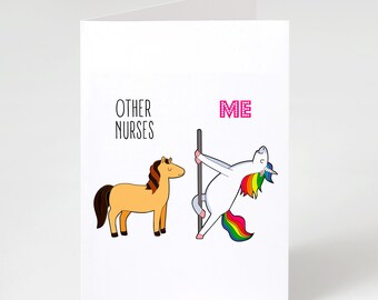 Other Nurses Me | 5x7 Folded Matte Card | Funny Nurse Birthday Card For Her