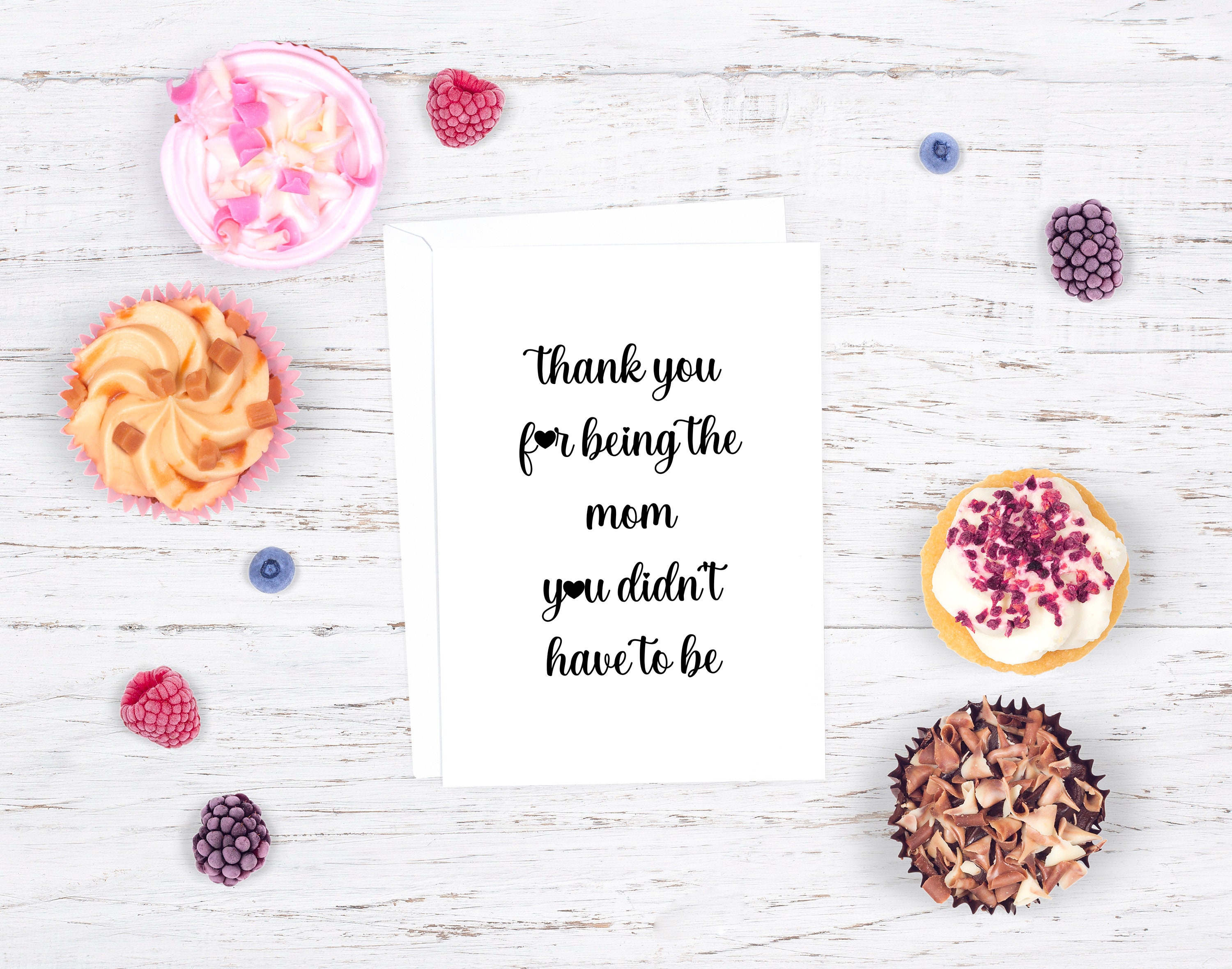 Bonus Mom Card Step Mom Birthday Card Stepmom For Mothers Etsy