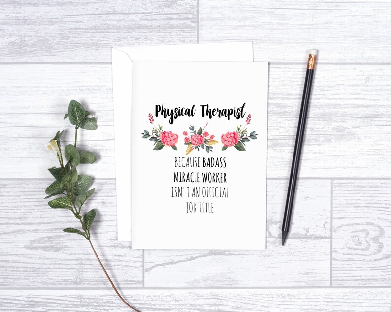 thank you card for physical therapist