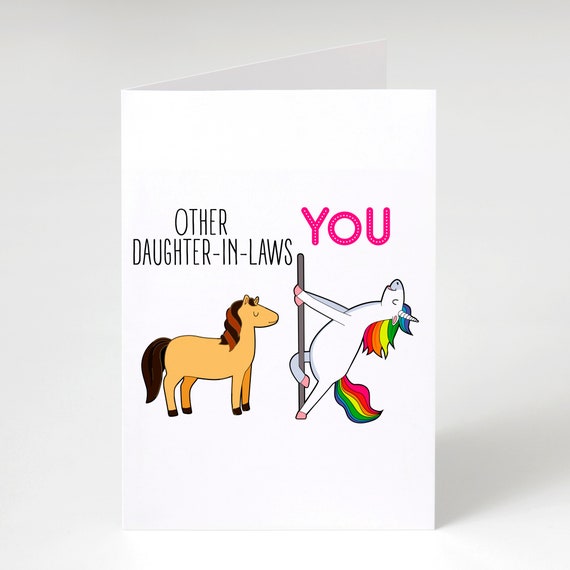 Daughter In Law Card Funny Daughter-in-law Birthday Card | Etsy