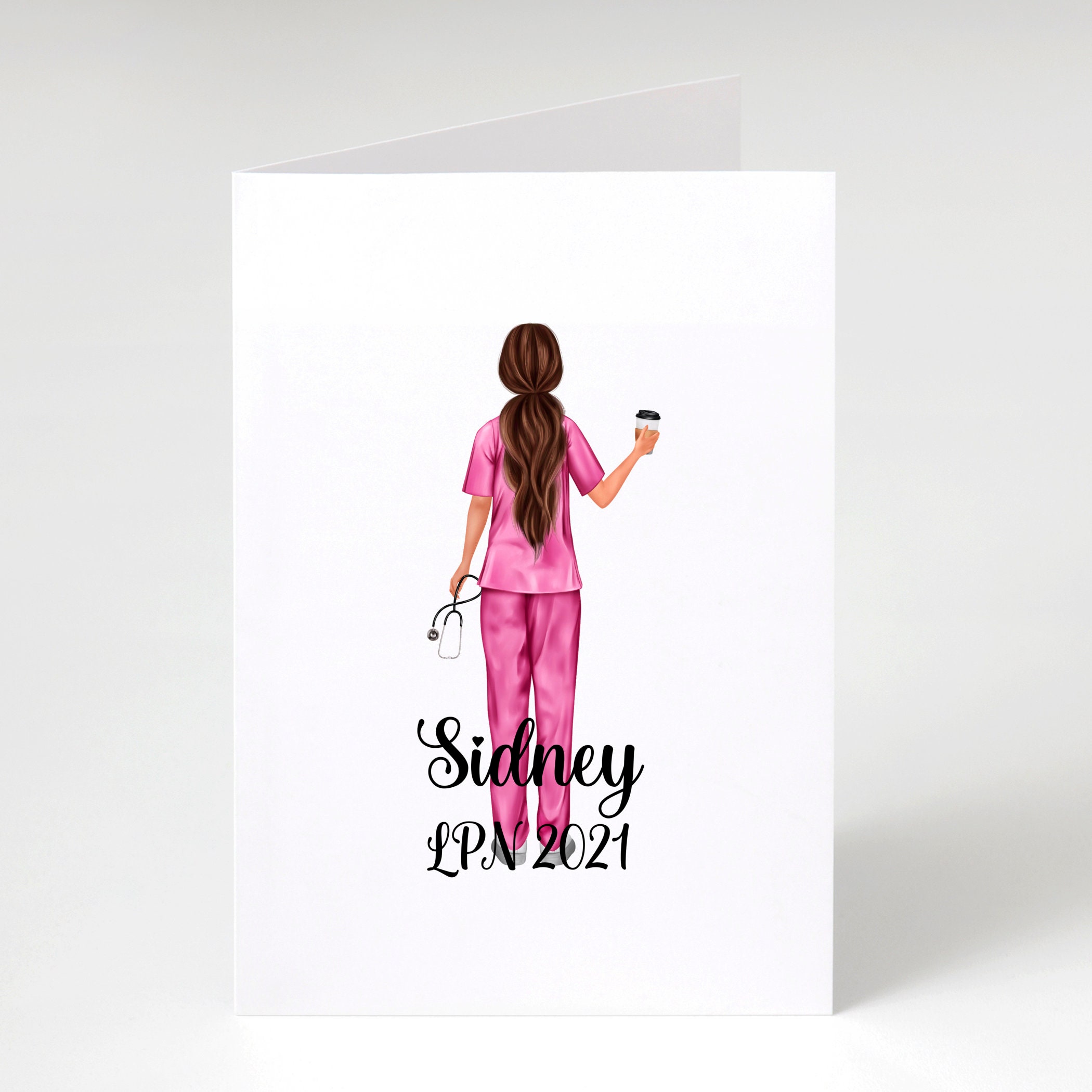 Personalized Lpn Nurse Graduation Card Lpn Nursing Birthday Etsy