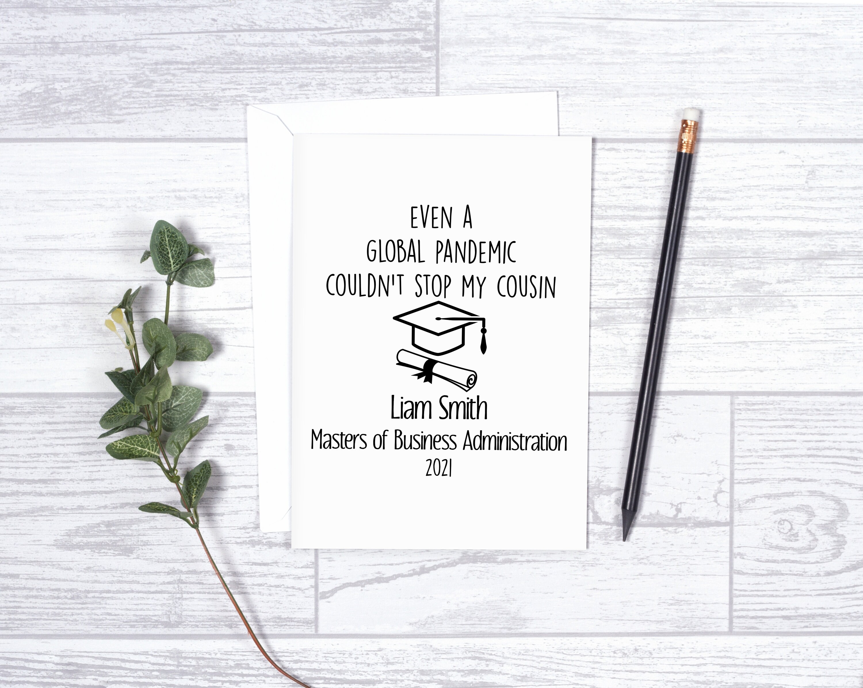 Personalized Graduation For Cousin Card Graduation From Etsy