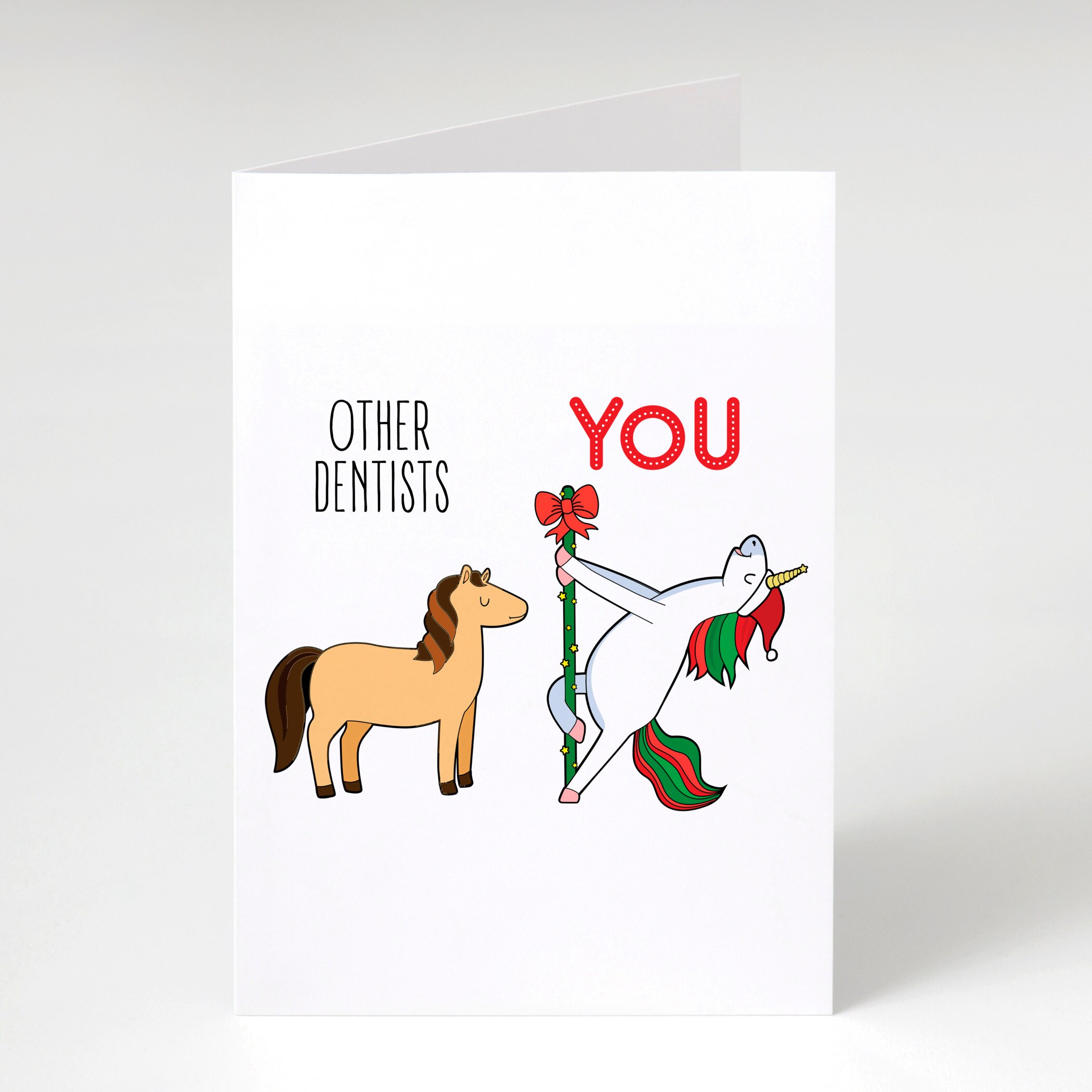 Dentist Christmas Card Funny Dentist Christmas Gift Dentist Etsy