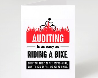 Auditor Birthday Card, Funny Auditing Gift